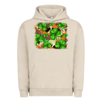 Pigment French Oak st.patricks plaid  green glitter cowhide  leopard Urban Hoodie - FaDigitalArtStudio