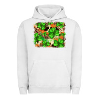 Pigment Lunar Rock st.patricks plaid  green glitter cowhide  leopard Urban Hoodie - FaDigitalArtStudio
