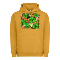 Pigment Peanut Butter st.patricks plaid  green glitter cowhide  leopard Urban Hoodie - FaDigitalArtStudio