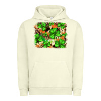 Pigment Pistachio st.patricks plaid  green glitter cowhide  leopard Urban Hoodie - FaDigitalArtStudio
