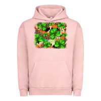Pigment Salmon st.patricks plaid  green glitter cowhide  leopard Urban Hoodie - FaDigitalArtStudio