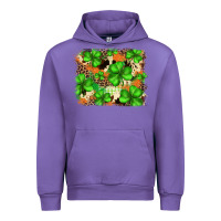 Tulip st.patricks plaid  green glitter cowhide  leopard Urban Hoodie - FaDigitalArtStudio