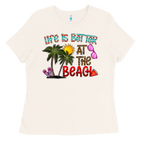 Life Is Better At The Beach Ladies Tee | Teevron