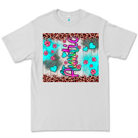 Dove Grey auntie leopard turquoise Premium Tee - JahusDesignShop