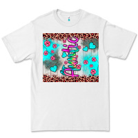 White auntie leopard turquoise Premium Tee - JahusDesignShop