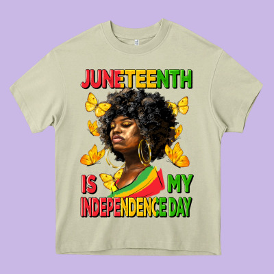 Juneteenth Is My Independence Day Heavy Core Tee Designed By Hra Design Shop
