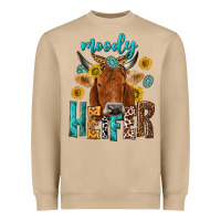 Mushroom moody cow Heavyweight Sweatshirt - NancyCooperArtShop