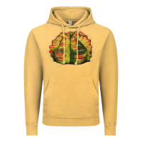 Vintage Mustard Gymnocalycium Variegated Cactus Vintage Hoodie - LillyAllenDesigns