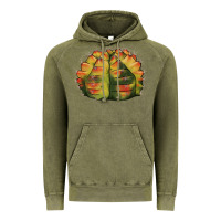 Vintage Olive Gymnocalycium Variegated Cactus Vintage Hoodie - LillyAllenDesigns