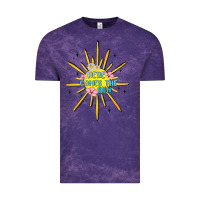 Cloud Purple here comes the sun Vintage Tee - MaliasSmallBusiness