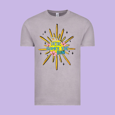 Here Comes The Sun Vintage Tee Designed By Maliassmallbusiness