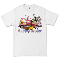 White happy easter trucks Premium Tee - AdoDesignShop