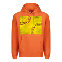 Carrot distressed softball pattern Premium Hoodie - TumblerDesignByShophia