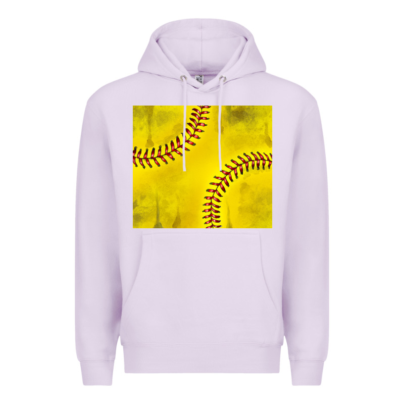 Distressed Softball Pattern Premium Hoodie by TumblerDesignByShophia | Teevron