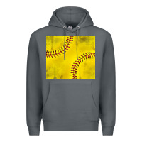 Rock distressed softball pattern Premium Hoodie - TumblerDesignByShophia