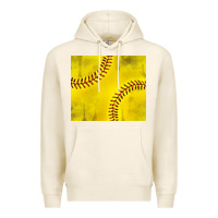 Tofu distressed softball pattern Premium Hoodie - TumblerDesignByShophia