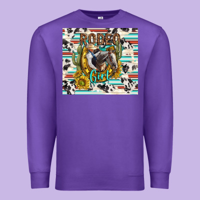 Rodeo Girl Premium Sweatshirt Designed By Tumblerdesignbyshophia