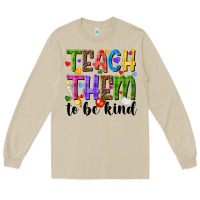 Mushroom teach them to be kind Long Sleeve Tee - NancyCooperArtShop