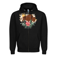 Black Take No Bull Floral Rodeo Zipper Hoodie - Bettercallsaul