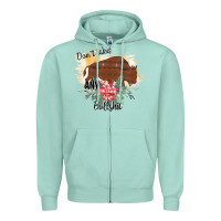 Seafoam Take No Bull Floral Rodeo Zipper Hoodie - Bettercallsaul