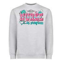 Heather Grey nurse in progress Heavyweight Sweatshirt - NancyCooperArtShop