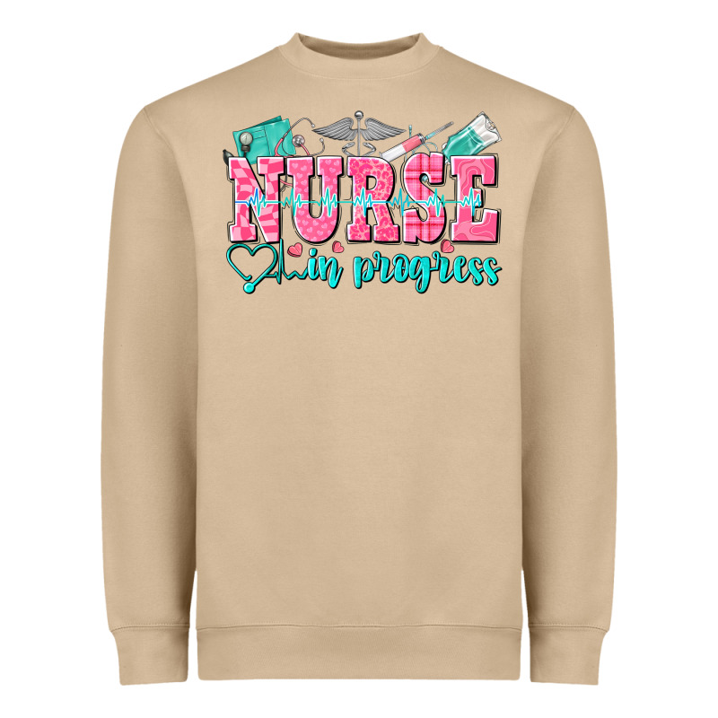 Nurse In Progress Heavyweight Sweatshirt by NancyCooperArtShop | Teevron