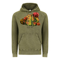 Vintage Olive Gymnocalycium Variegated Cactus Vintage Hoodie - LillyAllenDesigns
