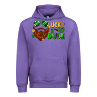 Tulip lucky dude saint patricks bearded man Urban Hoodie - FaDigitalArtStudio