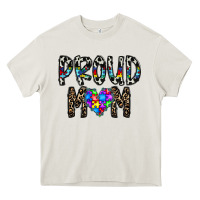 Cream proud mom Heavy Core Tee - CowhideDigitalArt