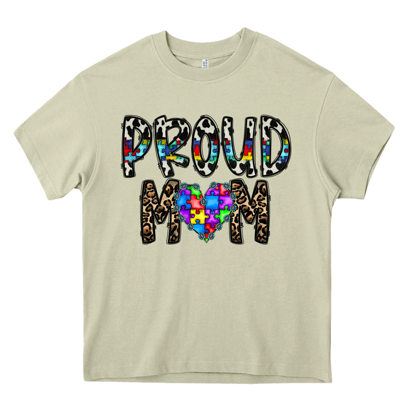 Proud Mom Heavy Core Tee by CowhideDigitalArt | Teevron