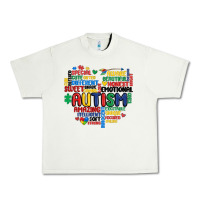 Pistachio autism heart Urban Heavy Tee - MaliasSmallBusiness
