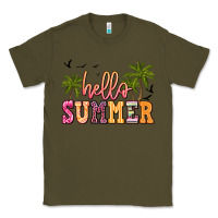Army Green hello summer Classic Tee - JahusDesignShop