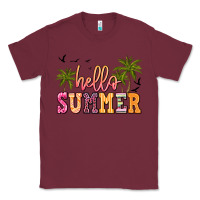 Burgundy hello summer Classic Tee - JahusDesignShop