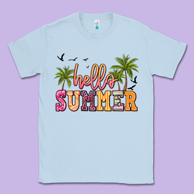 Hello Summer Classic Tee Designed By Jahusdesignshop