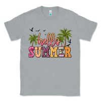 Heather Grey hello summer Classic Tee - JahusDesignShop
