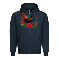 Navy Farm Cock Zipper Hoodie - Bettercallsaul