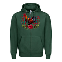 Sports Green Farm Cock Zipper Hoodie - Bettercallsaul