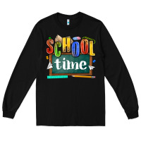Black school time Long Sleeve Tee - NancyCooperArtShop