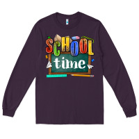 Plum school time Long Sleeve Tee - NancyCooperArtShop