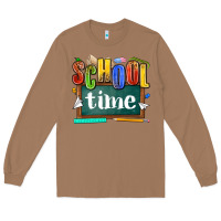 Toasted Coconut school time Long Sleeve Tee - NancyCooperArtShop
