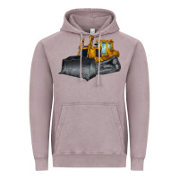 Vintage Zinc Bulldozer Vintage Hoodie - LillyAllenDesigns