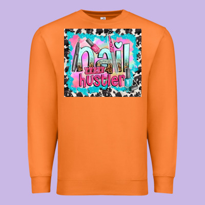 Nail Hustler Premium Sweatshirt Designed By Tumblerdesignbyshophia