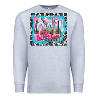 Heather Grey nail hustler Premium Sweatshirt - TumblerDesignByShophia