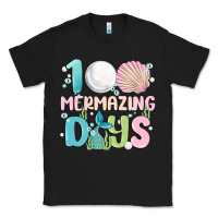 Black 100 mermazing days Classic Tee - MaliasSmallBusiness
