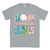 Heather Grey 100 mermazing days Classic Tee - MaliasSmallBusiness