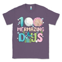 Lavender 100 mermazing days Classic Tee - MaliasSmallBusiness