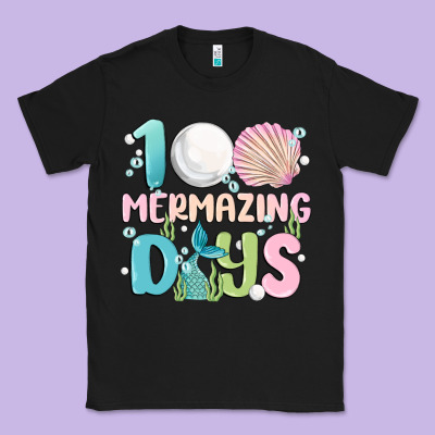 100 Mermazing Days Classic Tee Designed By Maliassmallbusiness