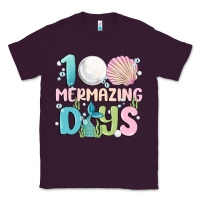 Plum 100 mermazing days Classic Tee - MaliasSmallBusiness