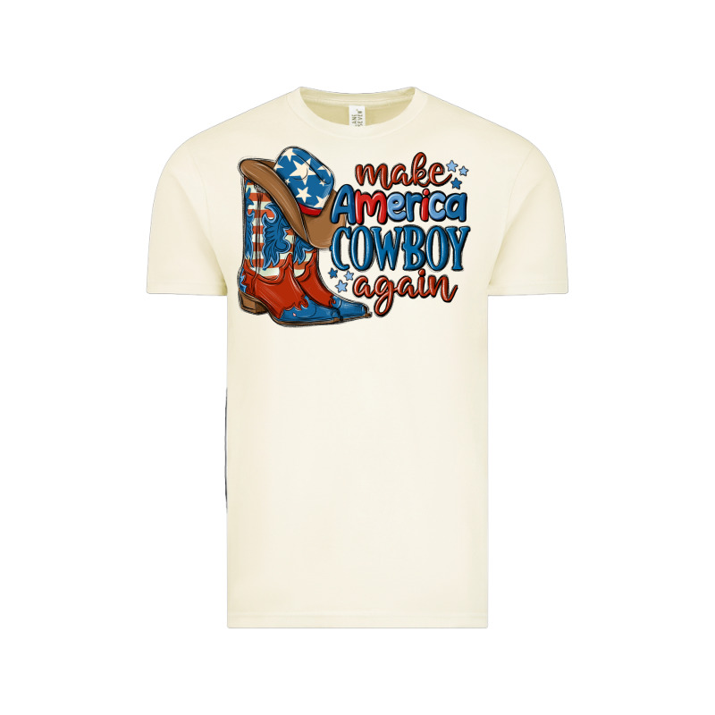 Make America Cowboy Again Vintage Tee by MaliasSmallBusiness | Teevron