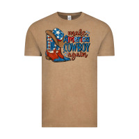 Vintage Coffee make america cowboy again Vintage Tee - MaliasSmallBusiness